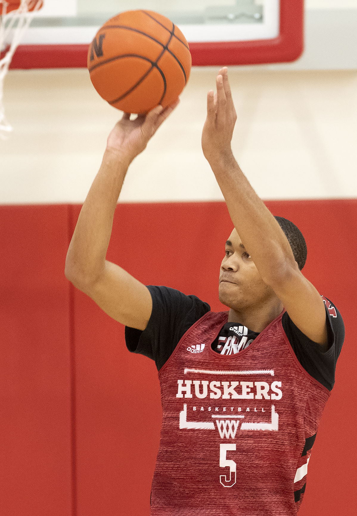 NU men's basketball practice, 10.5